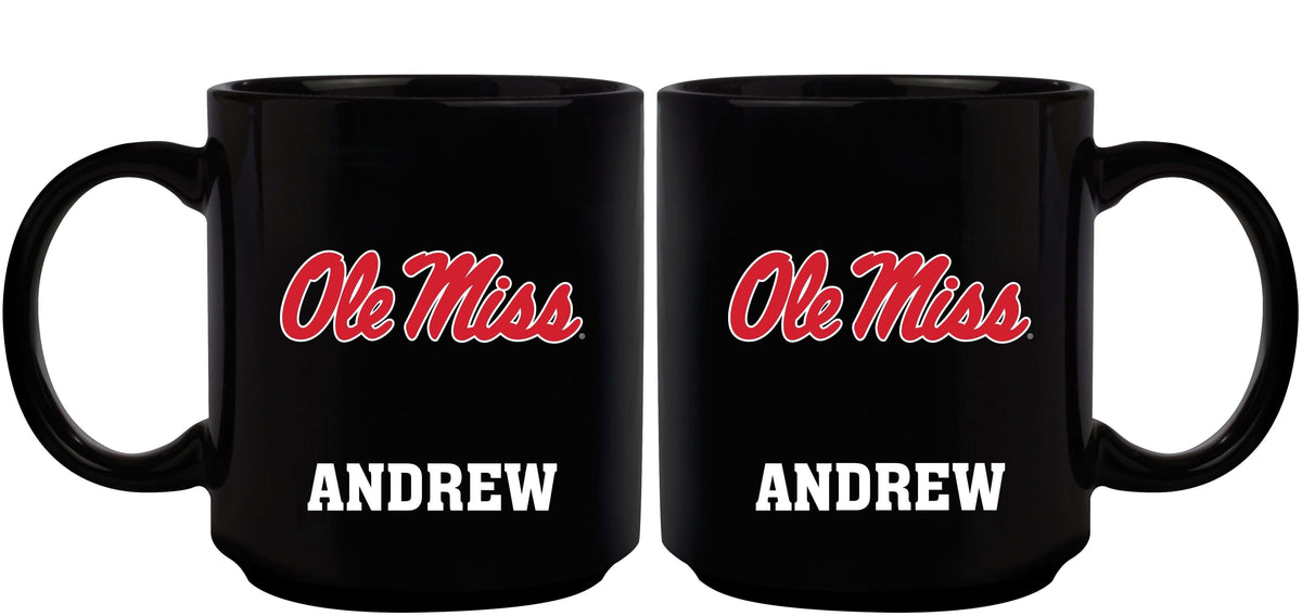 11oz Black Personalized Ceramic Mug - Mississippi COL, CurrentProduct, Custom Drinkware, Drinkware_category_All, Gift Ideas, Mississippi Ole Miss, MS, Personalization, Personalized_Personalized 194207373842 $20.11