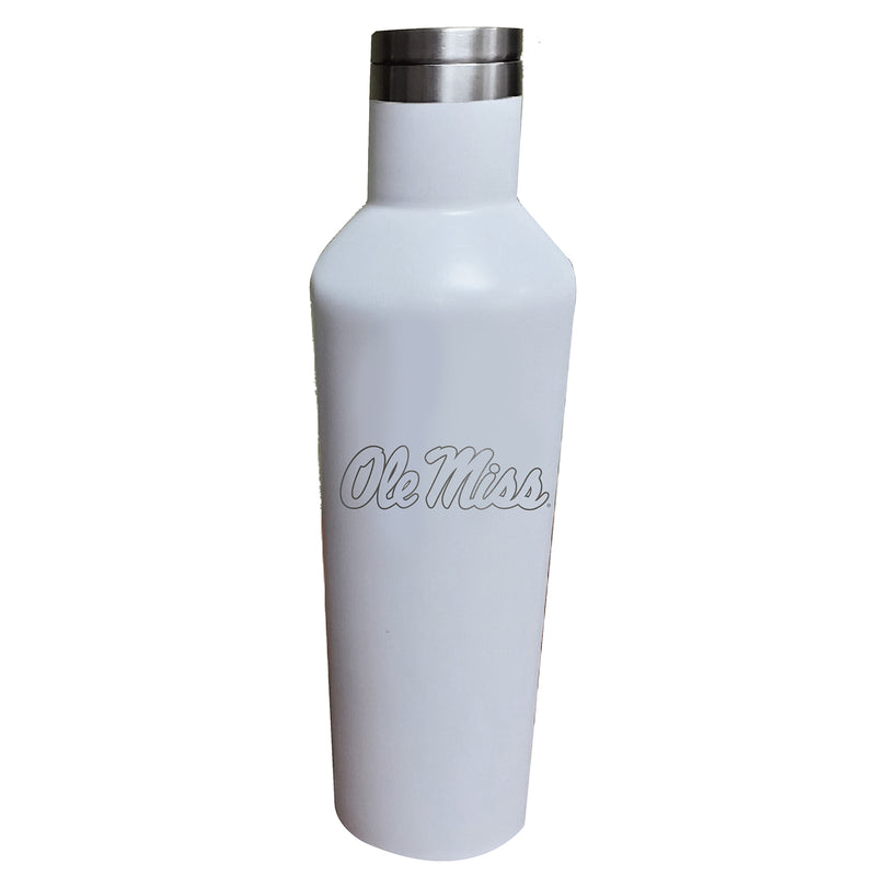 17oz White Etched Infinity Bottle | Mississippi Ole Miss