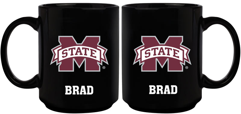 15oz. Black Personalized Ceramic Mug- Mississippi State
COL, CurrentProduct, Drinkware_category_All, Engraved, Mississippi State Bulldogs, MSS, Personalized_Personalized
The Memory Company