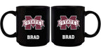 11oz Black Personalized Ceramic Mug - Mississippi State COL, CurrentProduct, Custom Drinkware, Drinkware_category_All, Gift Ideas, Mississippi State Bulldogs, MSS, Personalization, Personalized_Personalized 194207373835 $20.11