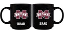 11oz Black Personalized Ceramic Mug - Mississippi State COL, CurrentProduct, Custom Drinkware, Drinkware_category_All, Gift Ideas, Mississippi State Bulldogs, MSS, Personalization, Personalized_Personalized 194207373835 $20.11