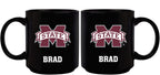 11oz Black Personalized Ceramic Mug - Mississippi State COL, CurrentProduct, Custom Drinkware, Drinkware_category_All, Gift Ideas, Mississippi State Bulldogs, MSS, Personalization, Personalized_Personalized 194207373835 $20.11