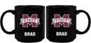 11oz Black Personalized Ceramic Mug - Mississippi State COL, CurrentProduct, Custom Drinkware, Drinkware_category_All, Gift Ideas, Mississippi State Bulldogs, MSS, Personalization, Personalized_Personalized 194207373835 $20.11