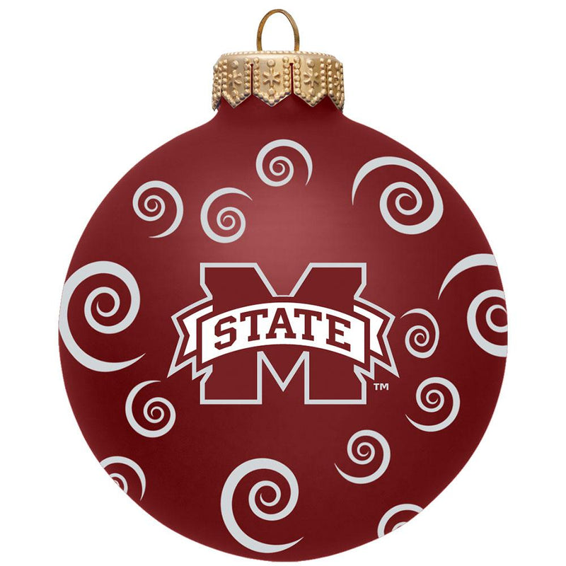 3 Inch Swirl Ball Ornament | Mississippi State University
COL, Mississippi State Bulldogs, MSS, OldProduct
The Memory Company