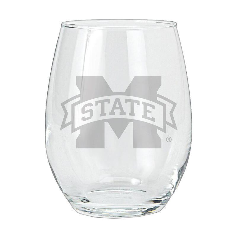 15oz Etched Stemless Tumbler | Mississippi State Bulldogs COL, CurrentProduct, Drinkware_category_All, Mississippi State Bulldogs, MSS 194207265017 $12.49