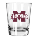 15oz Glass Tumbler MISSISSIPPI ST COL, CurrentProduct, Drinkware_category_All, Mississippi State Bulldogs, MSS 888966938311 $11