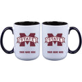 15oz Inner Color Personalized Ceramic Mug | Mississippi State Bulldogs 2790PER, COL, CurrentProduct, Drinkware_category_All, Mississippi State Bulldogs, MSS, Personalized_Personalized  $27.99