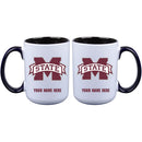 15oz Inner Color Personalized Ceramic Mug | Mississippi State Bulldogs 2790PER, COL, CurrentProduct, Drinkware_category_All, Mississippi State Bulldogs, MSS, Personalized_Personalized  $27.99