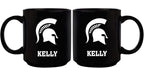 11oz Black Personalized Ceramic Mug - Michigan State COL, CurrentProduct, Custom Drinkware, Drinkware_category_All, Gift Ideas, Michigan State Spartans, MSU, Personalization, Personalized_Personalized 194207373828 $20.11