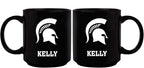 11oz Black Personalized Ceramic Mug - Michigan State COL, CurrentProduct, Custom Drinkware, Drinkware_category_All, Gift Ideas, Michigan State Spartans, MSU, Personalization, Personalized_Personalized 194207373828 $20.11