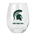 15oz Personalized Stemless Glass | Michigan State Spartans