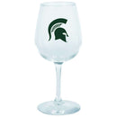 12.75oz Decal Wine Glass MI St COL, Holiday_category_All, Michigan State Spartans, MSU, OldProduct 888966691964 $12