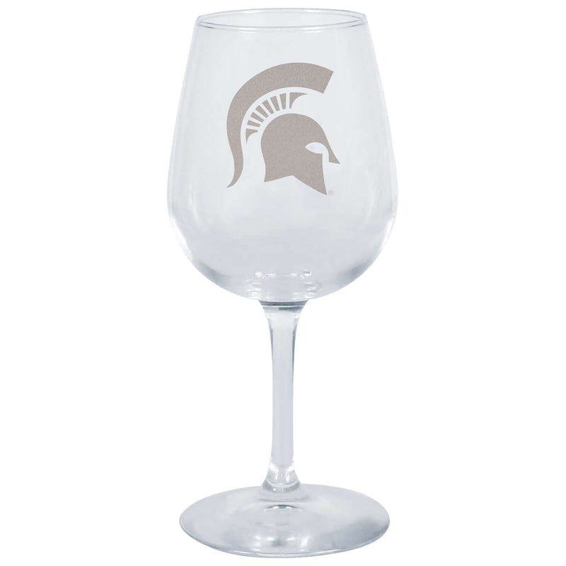 12.75oz Stemmed Wine Glass | Michigan State Spartans COL, CurrentProduct, Drinkware_category_All, Michigan State Spartans, MSU  $13.99