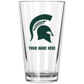 17oz Personalized Pint Glass | Michigan State Spartans