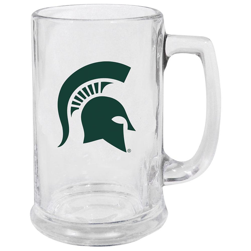 15oz Decal Glass Stein MI St COL, Michigan State Spartans, MSU, OldProduct 888966759992 $13