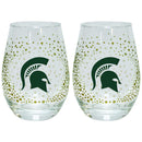 2 Pack Glitter Stemless Wine Tumbler | MICHIGAN ST
COL, Michigan State Spartans, MSU, OldProduct
The Memory Company