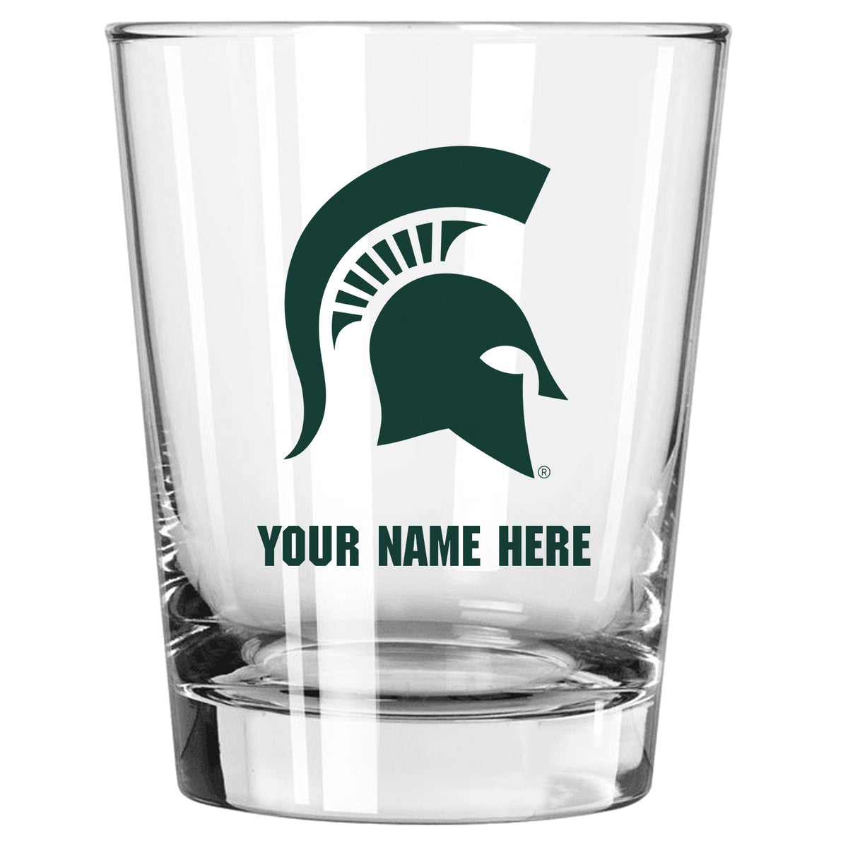 15oz Personalized Stemless Glass | Michigan State Spartans