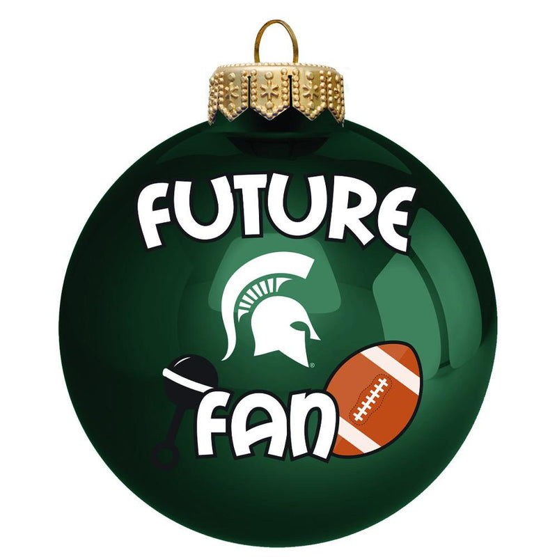 Future Fan Ball Ornament  MichiganSt
COL, CurrentProduct, Holiday_category_All, Holiday_category_Ornaments, Michigan State Spartans, MSU
The Memory Company