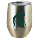12oz Stainless Steel Stemless Tumbler w/Lid | Michigan State University COL, CurrentProduct, Drinkware_category_All, Michigan State Spartans, MSU 888966599277 $21.99
