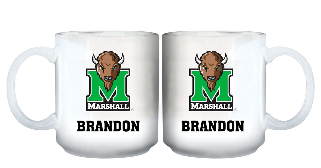 11oz White Personalized Ceramic Mug - Marshall COL, CurrentProduct, Custom Drinkware, Drinkware_category_All, Gift Ideas, Marshall Thundering Herd, MTH, Personalization, Personalized_Personalized 194207465110 $20.11