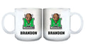 11oz White Personalized Ceramic Mug - Marshall COL, CurrentProduct, Custom Drinkware, Drinkware_category_All, Gift Ideas, Marshall Thundering Herd, MTH, Personalization, Personalized_Personalized 194207465110 $20.11