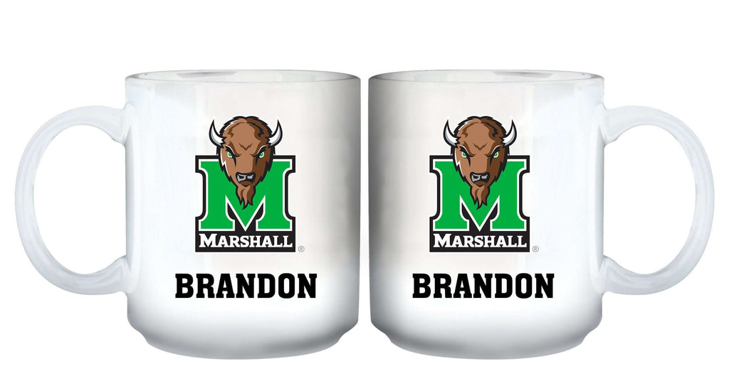 11oz White Personalized Ceramic Mug - Marshall COL, CurrentProduct, Custom Drinkware, Drinkware_category_All, Gift Ideas, Marshall Thundering Herd, MTH, Personalization, Personalized_Personalized 194207465110 $20.11