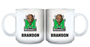 11oz White Personalized Ceramic Mug - Marshall COL, CurrentProduct, Custom Drinkware, Drinkware_category_All, Gift Ideas, Marshall Thundering Herd, MTH, Personalization, Personalized_Personalized 194207465110 $20.11