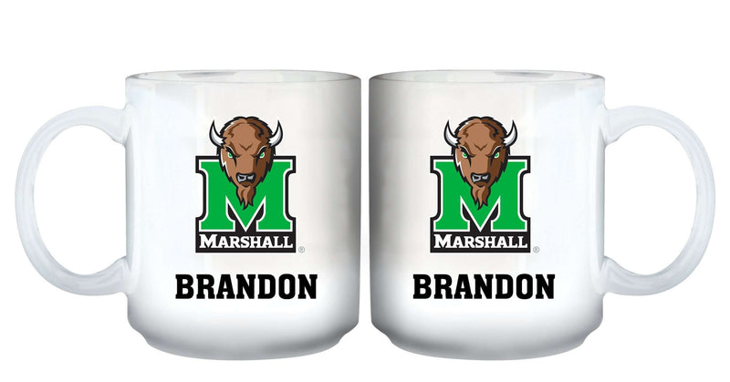11oz White Personalized Ceramic Mug - Marshall COL, CurrentProduct, Custom Drinkware, Drinkware_category_All, Gift Ideas, Marshall Thundering Herd, MTH, Personalization, Personalized_Personalized 194207465110 $20.11