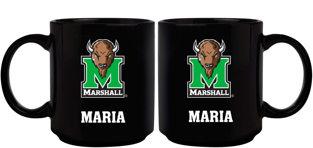 11oz Black Personalized Ceramic Mug - Marshall COL, CurrentProduct, Custom Drinkware, Drinkware_category_All, Gift Ideas, Marshall Thundering Herd, MTH, Personalization, Personalized_Personalized 194207373811 $20.11