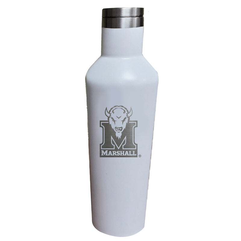 17oz White Etched Infinity Bottle | Marshall Thundering Herd