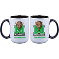 15oz Inner Color Personalized Ceramic Mug | Marshall Thundering Herd 2790PER, COL, CurrentProduct, Drinkware_category_All, Marshall Thundering Herd, MTH, Personalized_Personalized  $27.99