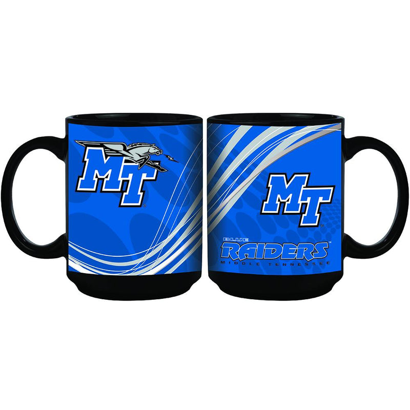 15oz Dynamic Style Mug | Middle Tennesse St COL, CurrentProduct, Drinkware_category_All, Middle Tennessee State Blue Raiders, MTS 888966592490 $12
