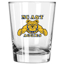 15oz Double Old Fashion Glass | North Carolina A&T Aggies COL, CurrentProduct, Drinkware_category_All, NAT, North Carolina A&T Aggies  $13.49