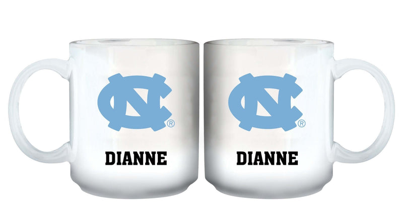 11oz White Personalized Ceramic Mug | North Carolina University COL, CurrentProduct, Custom Drinkware, Drinkware_category_All, Gift Ideas, NC, Personalization, Personalized_Personalized, UNC Tar Heels 194207465127 $20.11