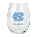 15oz Personalized Stemless Glass | UNC Tar Heels