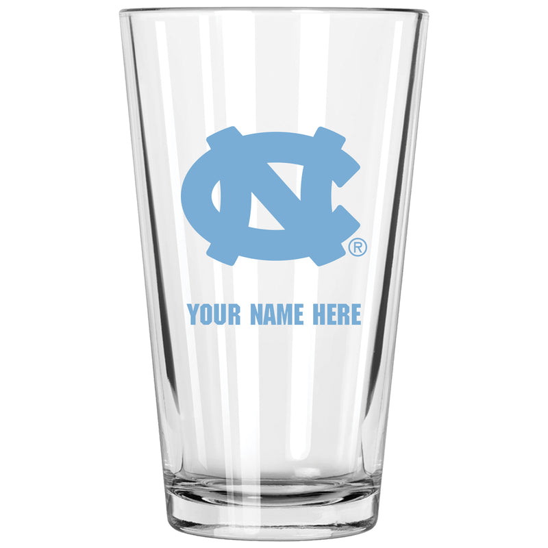 17oz Personalized Pint Glass | UNC Tar Heels