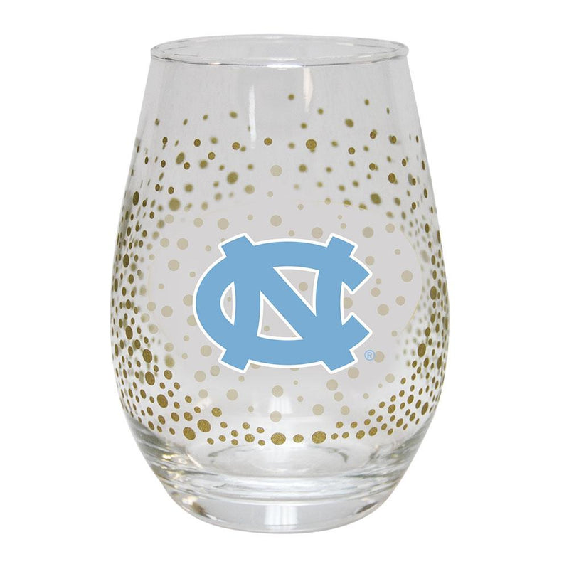 15 oz Glitr Stmless Wn Gls U  OF NC COL, NC, OldProduct, UNC Tar Heels 888966959125 $14