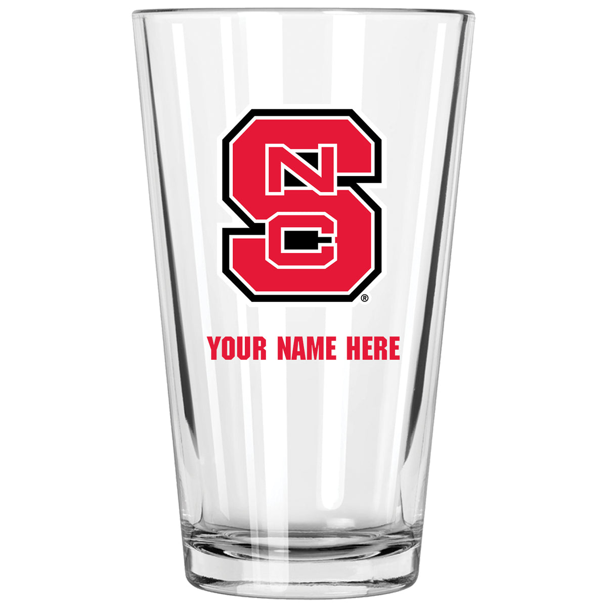 17oz Personalized Pint Glass | NC State Wolfpack