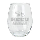 15oz Etched Stemless Tumbler | North Carolina Central Eagles COL, CurrentProduct, Drinkware_category_All, NCU, North Carolina Central Eagles  $12.49