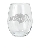 15oz Etched Stemless Tumbler | North Dakota State Bison COL, CurrentProduct, Drinkware_category_All, NDS, North Dakota State Bison 194207265109 $12.49