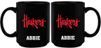 15oz B Mug Basic - Nebraska University COL, CurrentProduct, Drinkware_category_All, NEB, Nebraska Cornhuskers 687746961484 $15.49