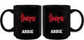11oz Black Personalized Ceramic Mug - Nebraska COL, CurrentProduct, Custom Drinkware, Drinkware_category_All, Gift Ideas, NEB, Nebraska Cornhuskers, Personalization, Personalized_Personalized 194207373781 $20.11