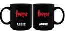 11oz Black Personalized Ceramic Mug - Nebraska COL, CurrentProduct, Custom Drinkware, Drinkware_category_All, Gift Ideas, NEB, Nebraska Cornhuskers, Personalization, Personalized_Personalized 194207373781 $20.11