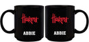 11oz Black Personalized Ceramic Mug - Nebraska COL, CurrentProduct, Custom Drinkware, Drinkware_category_All, Gift Ideas, NEB, Nebraska Cornhuskers, Personalization, Personalized_Personalized 194207373781 $20.11