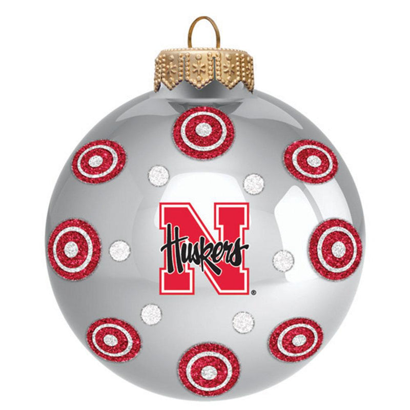 Silver Polka Dot Ornament | Nebraska
COL, NEB, Nebraska Cornhuskers, OldProduct
The Memory Company