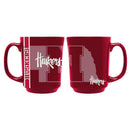 11oz Reflective Mug - Nebraska University Coffee Mug, COL, CurrentProduct, Drinkware_category_All, Mug, Mugs, NEB, Nebraska Cornhuskers, Reflective Mug 687746159386 $14.99