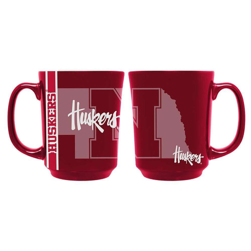 11oz Reflective Mug - Nebraska University Coffee Mug, COL, CurrentProduct, Drinkware_category_All, Mug, Mugs, NEB, Nebraska Cornhuskers, Reflective Mug 687746159386 $14.99