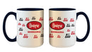 Inner Stripe Mug 15oz. Wht  Nebraska
COL, NEB, Nebraska Cornhuskers, OldProduct
The Memory Company