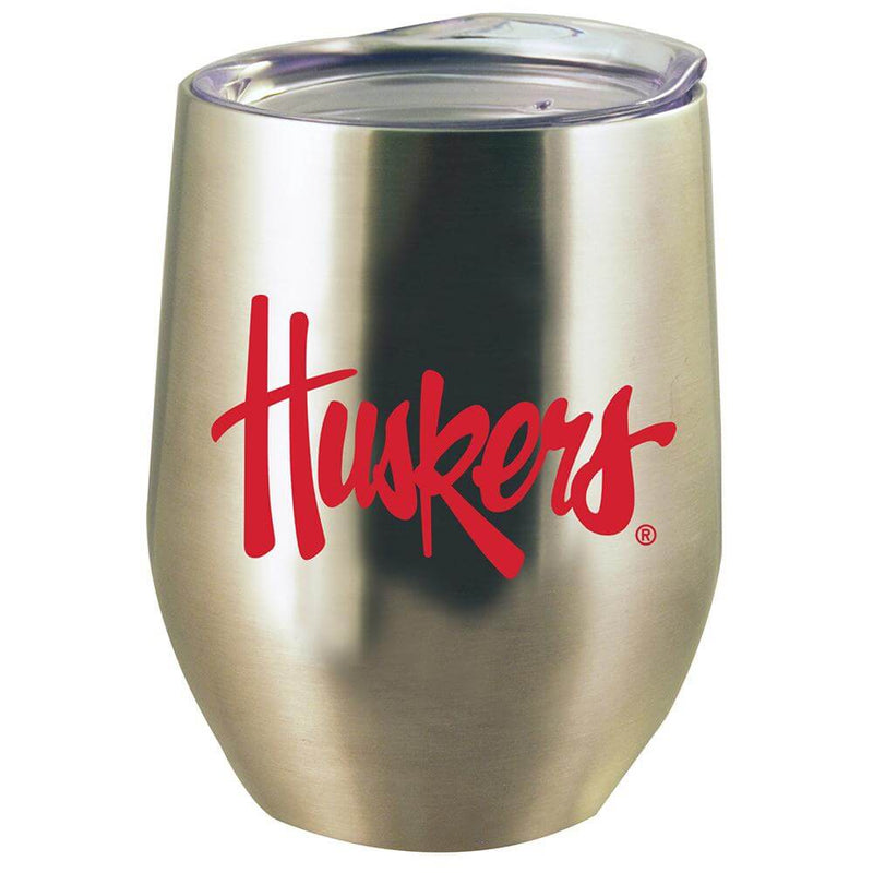 12oz Stainless Steel Stemless Tumbler w/Lid | Nebraska University COL, CurrentProduct, Drinkware_category_All, NEB, Nebraska Cornhuskers 888966956131 $15.76