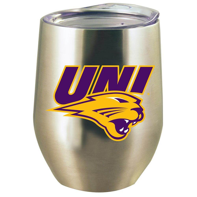 12oz Stainless Steel Stemless Tumbler w/Lid | University of Northern Iowa COL, CurrentProduct, Drinkware_category_All, NIW 888966956117 $15.76